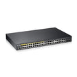 Zyxel 48-Port PoE Gigabit Switch | Smart-Managed | 24x PoE+ @170W | 2X SFP | Rackmount [GS1900-48HPV2] 50 Port | 24x POE+ 170W | 2x SFP