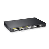 Zyxel 48-Port PoE Gigabit Switch | Smart-Managed | 24x PoE+ @170W | 2X SFP | Rackmount [GS1900-48HPV2] 50 Port | 24x POE+ 170W | 2x SFP