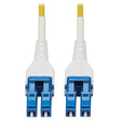 Tripp Lite Fiber Optic Cable 100 GbE, 98.4 feet / 30 Meter, Singlemode Fiber, LC/LC Duplex 9/125 OS2, LSZH, Armored Yellow (N370-30M-AR)