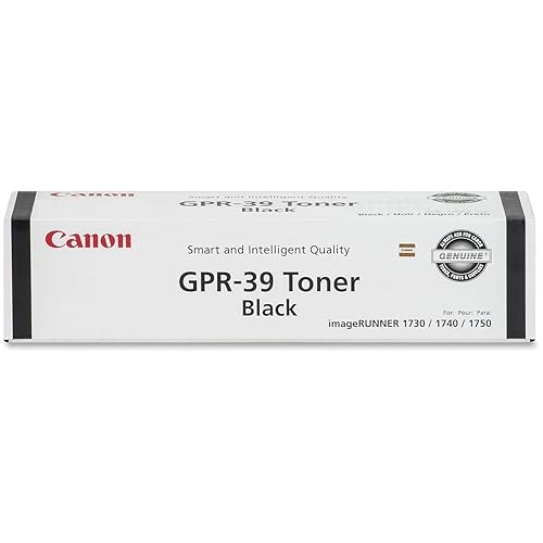 Canon CNMGPR39 Toner Cartridge, Black, Laser, 15100 Page, 1 Each