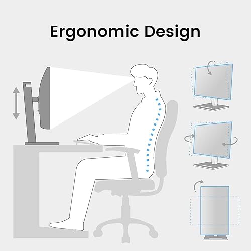 BenQ GW2790T Computer Monitor 27 100Hz FHD 1920x1080p | IPS | Eye-Care Tech | Low Blue Light | Anti-Glare | Adaptive Brightness | Height and Tilt Adjustable | Built-in Speakers | DisplayPort | HDMI 100Hz IPS Height Adjustable