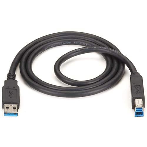 Black Box USB30-0010-MM USB 3.0 Cable Type A Male to TY PE B Male Black 10-FT.