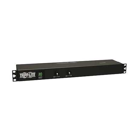 Tripp Lite 2.9kW Metered Rackmount PDU with Isobar Surge Protection, 120V, 3840 Joules, 12 Outlets Standard 5-15/20R, 15 ft / 4.5M L5-30P Power Cord, TAA Compliant, 2-Year Warranty (PDUMH30-ISO)