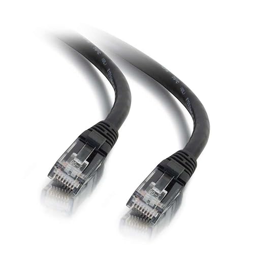 C2G 00953 Cat6 Cable - Snagless Unshielded Ethernet Network Patch Cable, Black (6 Inches) 6-inches Black