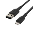 Belkin Lightning Cable (Boost Charge Lightning to USB Cable for iPhone, iPad, AirPods) MFi-Certified iPhone Charging Cable (Black, 15cm) Black Cable