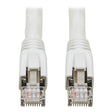 TRIPP LITE Cat8 Snagless Ethernet Cable, 25G/40G Certified Network Patch Cable, 22 AWG S/FTP, PoE, White, 25 ft. (N272-025-WH) 25-ft.