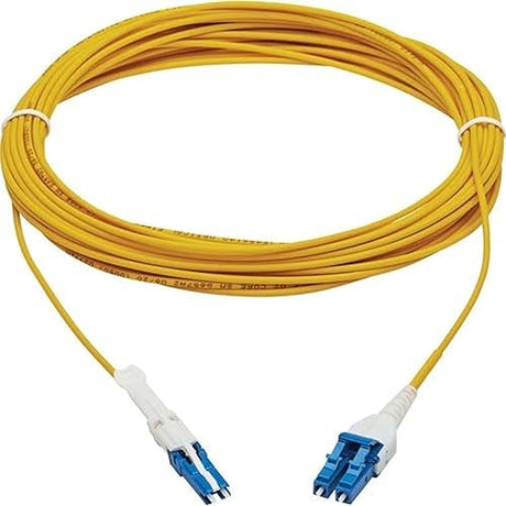 Tripp Lite 400G Fiber Optic Cable, Duplex Singlemode 9/125 OS2 Fiber Cable, CS-UPC/LC-UPC (M/M), LSZH Jacket, 10m, Yellow (N381L-10M)