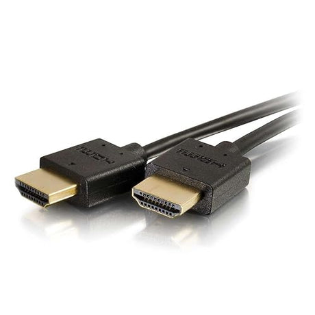 C2G 41361 Ultra Flexible High Speed HDMI Cable with Low Profile Connectors, Black (1 Foot, 0.30 Meters) 1ft