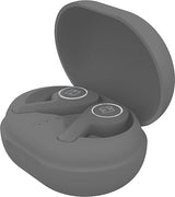 iHome XT-60 True Wireless Earbuds with Rechargeable Travel Case, Bluetooth Earphones with Microphone and Touch Control, White