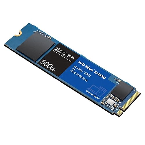 WD Blue SN550 500GB M.2 NVMe Interface PCIe 3.0 X4, Up To 2400MB/s, Internal Solid State Drive With 3D TLC NAND (WDS500G2B0C)