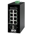 Tripp Lite Industrial 8 Port Ethernet Network Switch 10/100 Mbps -40° to 167°F Temperature Range Unmanaged TAA Compliant DIN Mount (NGI-U08C2)