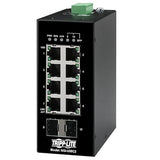 Tripp Lite Industrial 8 Port Ethernet Network Switch 10/100 Mbps -40° to 167°F Temperature Range Unmanaged TAA Compliant DIN Mount (NGI-U08C2)