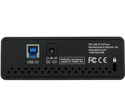 Apricorn Aegis Desktop 4 TB FIPS 140-2 Validated 256-Bit Encrypted Hard Drive (ADT-3PL256F-4000)
