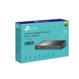 TP-Link 10-Port Gigabit Desktop Switch with 6-Port PoE+ and 2-Port PoE++ (TL-SG1210PP) - 802.3bt @60W, up to 250m Long Range PoE, PoE Auto Recovery, Plug and Play