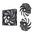 Thermaltake SWAFAN GT14 PC Cooling Fan, 3 Types of Detachable Fan Blades, High Pressure/High Air Flow/Reversed (Single Fan Pack) CL-F157-PL14BL-A