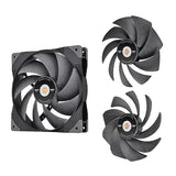 Thermaltake SWAFAN GT14 PC Cooling Fan, 3 Types of Detachable Fan Blades, High Pressure/High Air Flow/Reversed (Single Fan Pack) CL-F157-PL14BL-A