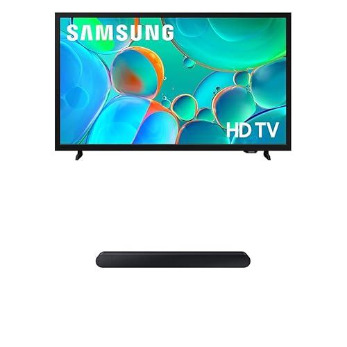 Samsung 32-Inch Class HD H5000F Smart TV (2025 Model) HDR, Object Tracking Sound Lite, Knox Security S60D 5.0ch Soundbar w/Wireless Dolby Atmos Audio, All-in-One Design, HW-S60D/ZA 32-Inch H5000 TV w/Black All-in-One Soundbar