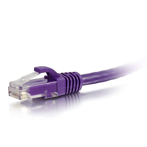 C2G 27807 Cat6 Cable - Snagless Unshielded Ethernet Network Patch Cable, Purple (100 Feet, 30.48 Meters) 100 Feet/ 30.48 Meters Purple