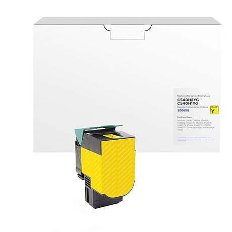 Clover Remanufactured Toner Cartridge Replacement for Lexmark C540/C544/X543/X544 | Yellow | High Yield