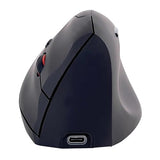 Ergonomic Wireless Laser Mouse 4 Buttons 2.4 GHz, Black/Gray (EMR20UF)
