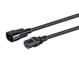 Monoprice Heavy Duty Power Cable - 3 Feet - Black | IEC 60320 C14 to IEC 60320 C15, 14AWG, 15A, Sjt, 100-250V