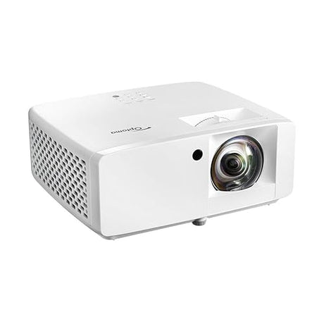 Optoma GT2000HDR Compact Short Throw Laser Home Theater and Gaming Projector, 1080p HD with 4K HDR Input, Bright 3,500 Lumens for Day and Night Viewing, White (Renewed) GT2000HDR (Latest Model, 1080p, Laser, 3500 Lumens)