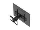 Monoprice EZ Series Full-Motion Articulating TV Wall Mount Bracket for TVs Up to 70in Max Weight 99lbs VESA Patterns Up to 600x400 Rotating