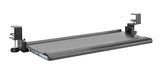 Kantek Desk clamp Five-Position Tilting Keyboard Tray, 26.8 x 11.1, Black