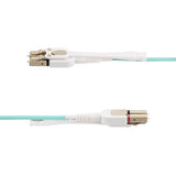 StarTech.com 4m (13ft) LC to LC (UPC) OM4 Multimode Fiber Optic Cable w/Push-Pull Tabs, 50/125µm, 100G Networks, Bend Insensitive, Low Insertion Loss, LSZH Fiber Patch Cord (450FBLCLC4PP)