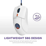 NZXT Lift 2 Symm Starfield Edition - Lightweight Symmetrical Wired Gaming Mouse - 58 g Design - 8K Polling Rate - Optical Switches - 26K DPI Optical Sensor - 100% PTFE Feet - Starfield Design