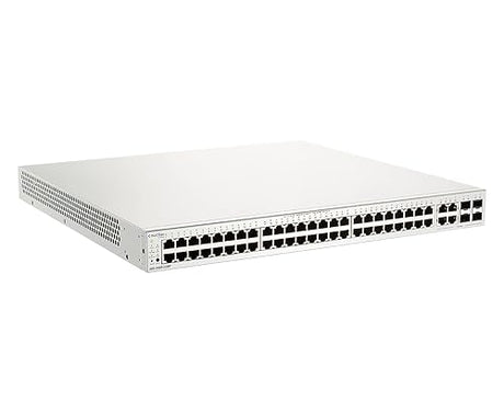 D-Link 52-Port PoE Nuclias Cloud-Managed Gigabit Ethernet Switch (370W Power Budget) | 48 GbE PoE + 4 Combo 1000Mbps Ports (DBS-2000-52MP)