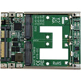 StarTech.com Dual mSATA SSD to 2.5” SATA RAID Adapter Converter - 2x mSATA SSD to 2.5in SATA Adapter with RAID and 7mm Open Frame Housing (25SAT22MSAT)