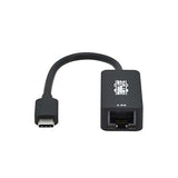 Tripp Lite USB- C Ethernet Network Adapter, USB Type C to RJ45 Gigabit Ethernet Converter, Thunderbolt 3 Compatible, USB 3.1 Gen 1, 2.5 Gbps Ethernet, M/F, Black (U436-06N-2P5-B)