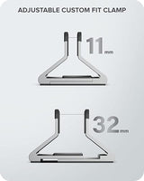 ALOGIC Bolt Adjustable Laptop Vertical Stand Crafted with Superior Aluminium & Silicon Pads, Interchangeable Width Size, Compatible with Latest laptops- MacBook, Surface, Chromebook, and Others