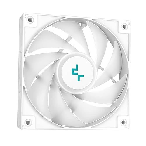 DeepCool LS520 SE WH Liquid Cooler 240mm 4th Gen Dual-Chamber Pump 3100RPM 280w TDP AIO Cooler with ARGB Fans CPU Water Cooler Narrow Frame Infinity Mirror Block for AMD AM4/AM5 LGA 1700/1200, White 240mm White