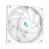 DeepCool LS520 SE WH Liquid Cooler 240mm 4th Gen Dual-Chamber Pump 3100RPM 280w TDP AIO Cooler with ARGB Fans CPU Water Cooler Narrow Frame Infinity Mirror Block for AMD AM4/AM5 LGA 1700/1200, White 240mm White