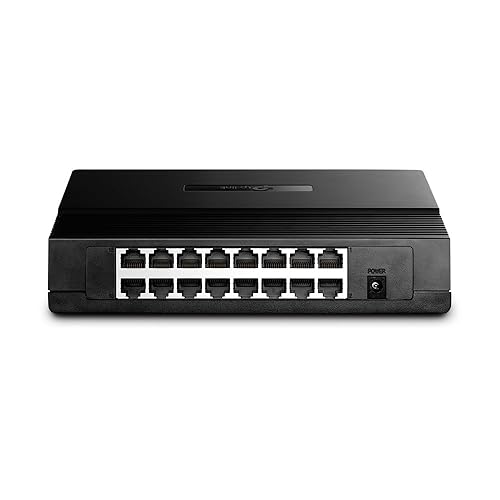 TP-Link 10/100Mbps 16-Port 13-inch Desktop/ Rackmountable Switch, 3.2Gbps Capacity (TL-SF1016D) 16 Port