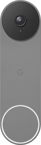 Google Nest Doorbell (Battery) - Wireless Doorbell Camera 960x1280 Video Doorbell - Ash (Renewed)