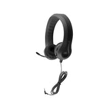 HamiltonBuhl Kid's Flex-Phones TRRS Headset with Gooseneck Microphone, Black