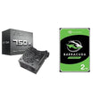 EVGA 750 N1, 750W, 2 Year Warranty, Power Supply & Seagate Barracuda 2TB Internal Hard Drive HDD – 3.5 Inch SATA 6Gb/s 7200 RPM 256MB Cache 3.5-Inch – Frustration Free Packaging (ST2000DM008) 750W Power Supply + 2TB HDD