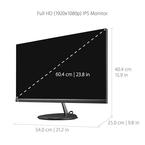 ViewSonic VX2485-MHU 24 Inch 1080p Frameless IPS Monitor with USB 3.2 Type C and FreeSync for Home and Office 24-Inch 1080p