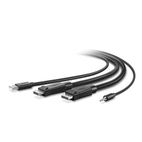 Belkin Dual-Head DP to DP KVM Combo Cable, 6'