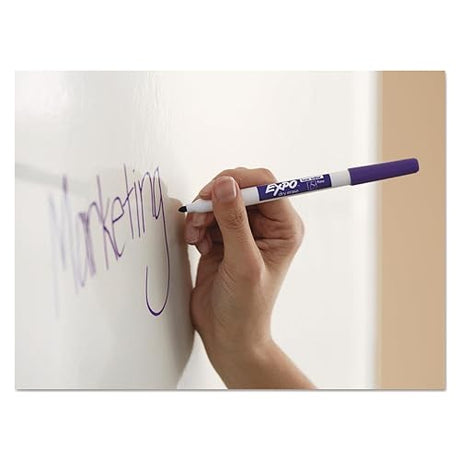 EXPO Dry Erase Markers, Low Odour Ink, Black, Fine Tip, 36 Count