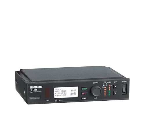 Shure ULX-D Wireless Microphone System, G50, 470-534 MHz (ULXD4 Single Channel G50 Band (470 – 534 MHz)