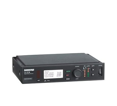 Shure ULX-D Wireless Microphone System, G50, 470-534 MHz (ULXD4 Single Channel G50 Band (470 – 534 MHz)