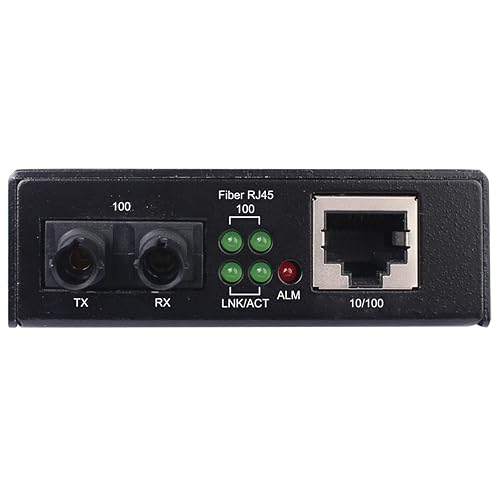 Tripp Lite Network Copper RJ45 Ethernet to Fiber ST Duplex Multimode Extender Converter, 1310nm Wavelength, Hardened Housing, 10/100 Mbps, Extend 1.2 Miles / 2 Km, 2-Year Warranty (N784-H01-STMM)