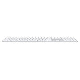 Apple Magic Keyboard with Touch ID and Numeric Keypad: Wireless, Bluetooth, Rechargeable. Works with Mac Computers with Apple Silicon; US English - White Keys Lightning White Keys