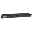 Tripp Lite Metered PDU, 15A, 13 Outlets (5-15R), 120V, 5-15P, 100-127V Input, 6 ft. Cord, 1U Rack-Mount Power (PDUMH15-6) Black 120 Volts (Standard) 15 Amps Short Input Cord