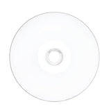 Verbatim Hub IJ Printable CD-R Discs, 700MB/80min, 52x, Spindle, White