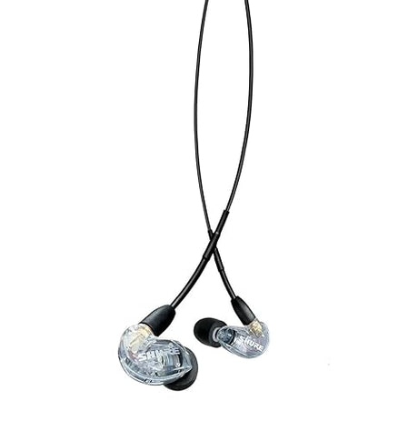Shure AONIC 215 Wired Sound Isolating Earbuds, Clear Sound, Single Driver, Secure in-Ear Fit, Detachable Cable, Durable Quality, Compatible with Apple & Android Devices - Clear